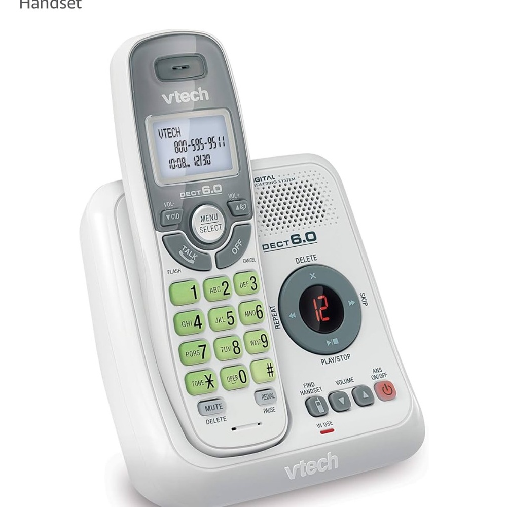 VTech CS6124 DECT 6.0 Cordless 2K DCI 1080p Phone with Answering System and Call
